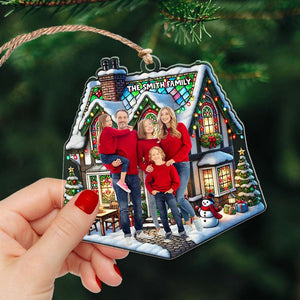 Custom Photo Gifts For Family Ornament 04DGLU240924 Family Christmas - Ornament - GoDuckee