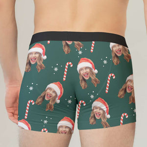 Custom Photo Gifts For Men Boxer Christmas 02XQLU230924 - Boxer Briefs - GoDuckee