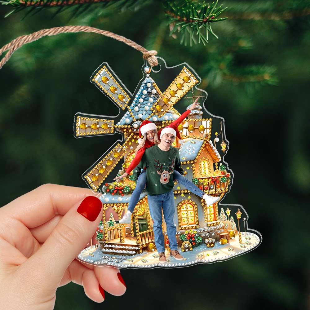 Custom Photo Gifts For Couple Ornament 03dglu240924 - Ornament - GoDuckee