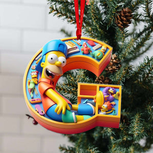 Custom Alphabet Letter Gifts For Movie Lover Acrylic ornament Christmas 02XQLU241024 - Ornament - GoDuckee