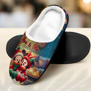 Personalized Gifts For Couple Slippers Christmas 02XQLU160924 - Shoes - GoDuckee