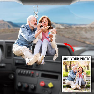 Custom Photo Gifts For Couple, Upload Old Couple Photo Christmas Ornament 21pgxx290824 - Ornament - GoDuckee