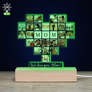 Family, Custom Photo Family 3D Led Light, Gift For Family, 03HUPO281223 - Led Night Light - GoDuckee