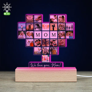 Family, Custom Photo Family 3D Led Light, Gift For Family, 03HUPO281223 - Led Night Light - GoDuckee