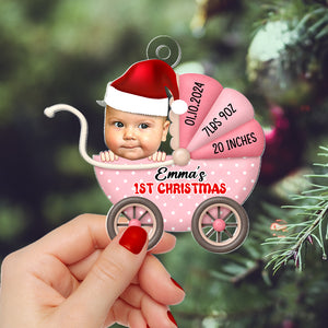 Custom Photo Gifts For Kids Christmas Ornament 04natn040924 New Born Baby - Ornament - GoDuckee