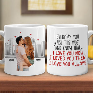 I Love You Forever, Personalized Coffee Mug, Anniversary Couple Gift - Coffee Mug - GoDuckee