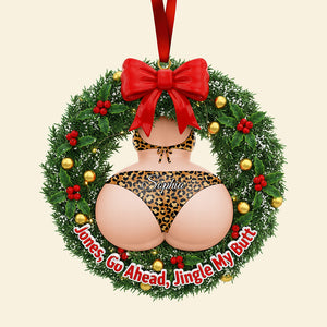 Naughty Couple Christmas Ornament - Personalized Gifts For Couple 03naqn061025 - Ornament - GoDuckee