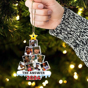 Custom Photo Christmas Gift For Basketball Fans Ornament 08TOMH120824 - Ornament - GoDuckee