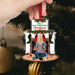Couple Personalized Ornament, Have A Wildly Inappropriate, Funny Christmas Gift Idea For Couple 04QHPU021123HH - Ornament - GoDuckee