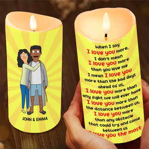 Personalized Gifts For Couple LED Candle 03TOMH251224HG - Led Candle - GoDuckee
