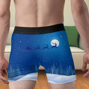 Custom Photo Gift For Couple, Let's Jump On My North Pole Man Boxer 02TOLU211024