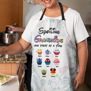 Personalized Gifts For Grandma Aprons Spoiling Grandkids One Treat At A Time 10QHDT270124 - Aprons - GoDuckee