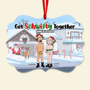 Personalized Gifts For Couple, Funny Couple Ornament, Christmas Tree Decor 02TOLU210824HG - Ornament - GoDuckee