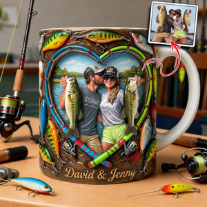 Fishing Couples Coffee Mug - Custom Photo Gifts For Couples 03hulu200126 - Coffee Mug - GoDuckee