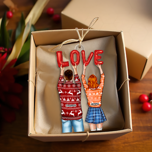 Personalized Gifts For Couple Christmas Ornament 02acpu131124 - Ornament - GoDuckee