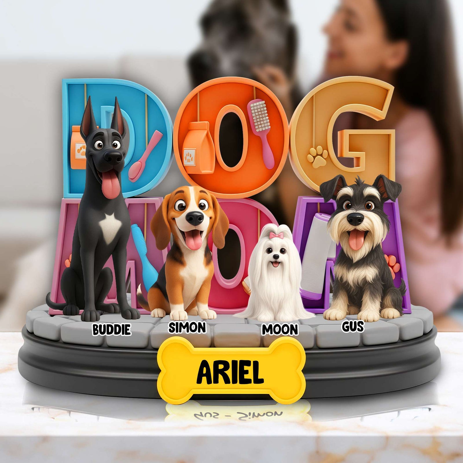 Adorable Dog Acrylic Plaque - Personalized Gifts For Dog Lovers 06TGLU260625 - Shaped Plaques - GoDuckee