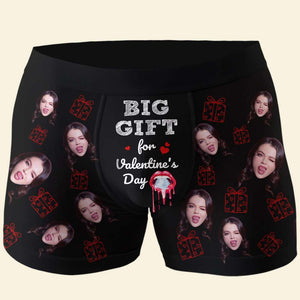 Big Gift For Valentine's Day, Personalized Photo Men's Boxer Briefs, Unique Gifts For Him 04CHDT131223 - Boxer Briefs - GoDuckee