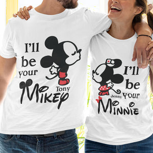 Couple Gift, Personalized Couple Shirt, Mouse Couple Kissing Shirt 04OHPO080723 - Shirts - GoDuckee