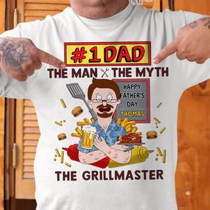 Personalized Gifts For Dad Shirt 01hupu170225hg The Grillmaster - Shirts - GoDuckee