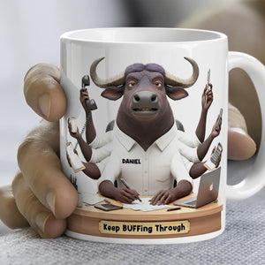Funny Overworked Animal Office Coffee Mug - Personalized Gifts For Officers 05TOLU1311425 - Coffee Mug - GoDuckee