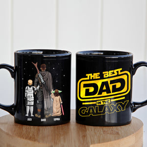 Personalized Gifts For Dad Coffee Mug The Best Dad In The Galaxy 06QHTN190124HHHG Father's Day Gifts - Coffee Mugs - GoDuckee