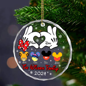 Personalized Gifts For Family Ornament, Cartoon Character 03natn190824 - Ornament - GoDuckee