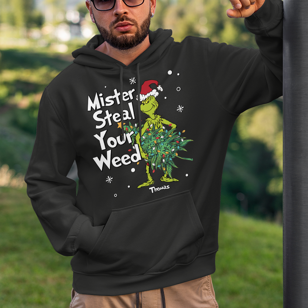 Personalized Gift for Weed Lover, Mister Stole Your Weed Christmas Sweatshirt 03TOPU280924 - Shirts - GoDuckee