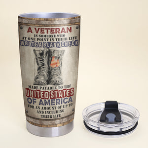 I Do Solemnly Swear Personalized Veteran Definition Tumbler, Custom Military Branch 02qhqn190623 - Tumbler Cup - GoDuckee