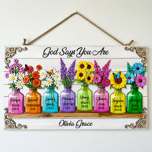 Thank You God Wood Sign Personalized Gifts for Christians 03HUDT120625 - Wood Sign - GoDuckee