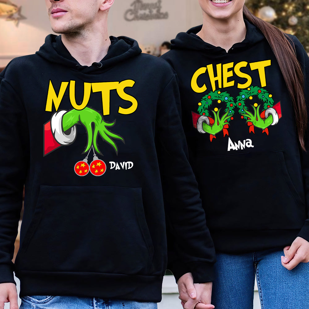 Nut And Bolt Funny Couples Valentines Day Matching For Her Long Sleeve