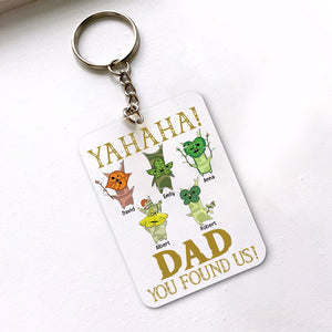 Dad You Found Us, 04NAQN060623 Personalized Family Keychain Gift - Keychains - GoDuckee