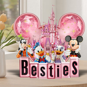 Cartoon Friends Acrylic Plaque – Personalized Gifts For Besties 03ohqn060625 - Shaped Plaques - GoDuckee