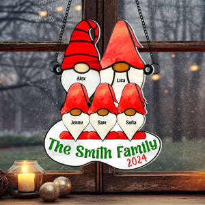 Personalized Gifts For Family Suncatcher Ornament 03OHMH140924 - Ornament - GoDuckee