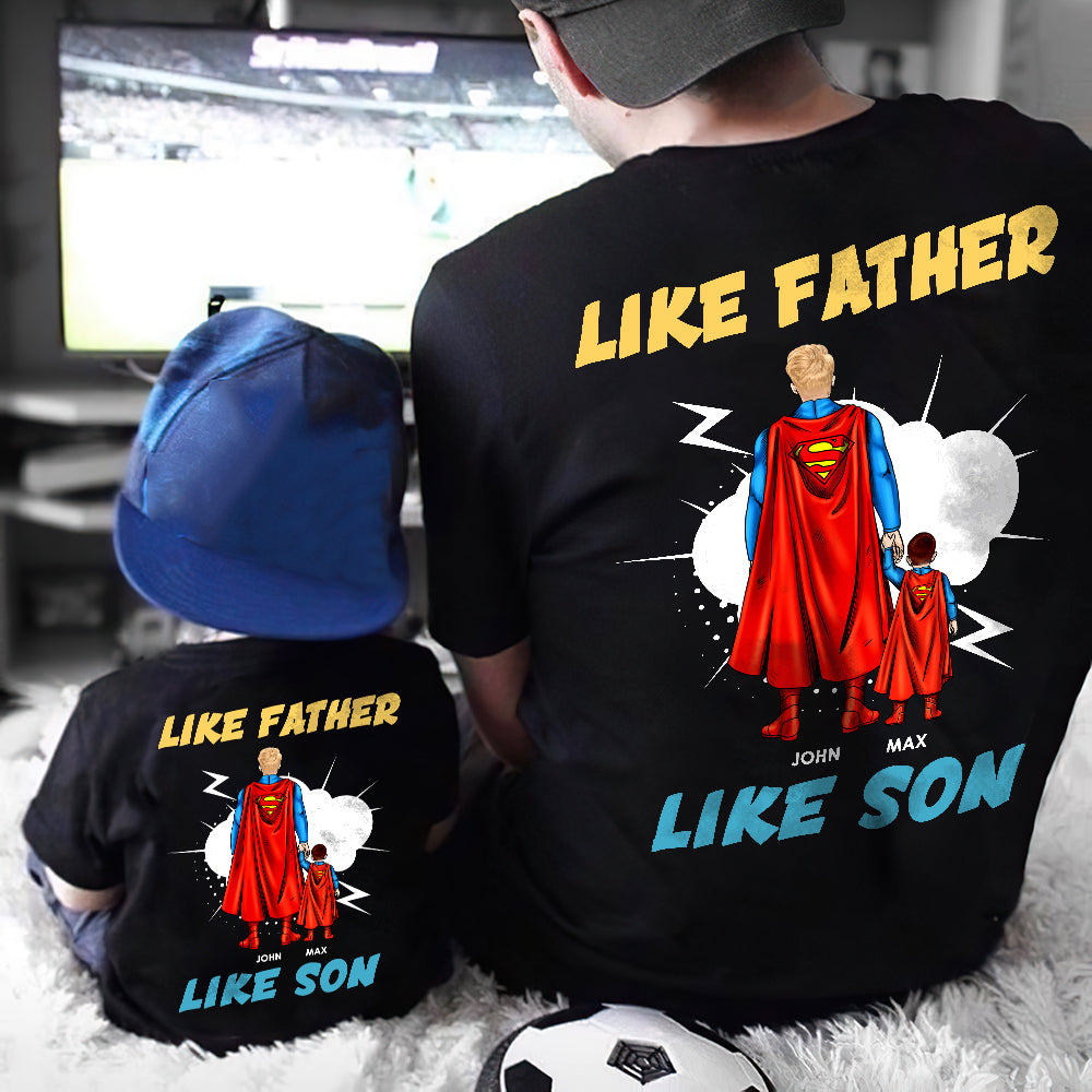 Like Father Like Son, Personalized Shirt 07BHHN101122TM - Shirts - GoDuckee