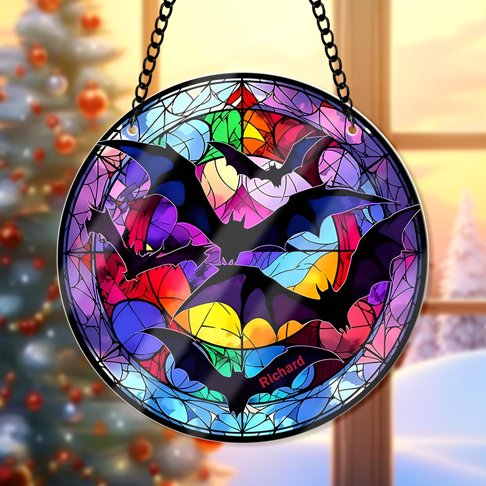 Personalized Gift Whimsical Bat Acrylic Suncatcher Ornament 66ACQN270824 - Ornament - GoDuckee