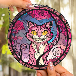 Personalized Halloween Gifts For Cat Lovers Stained Glass 04acdt250824 Horror Cat - Ornament - GoDuckee