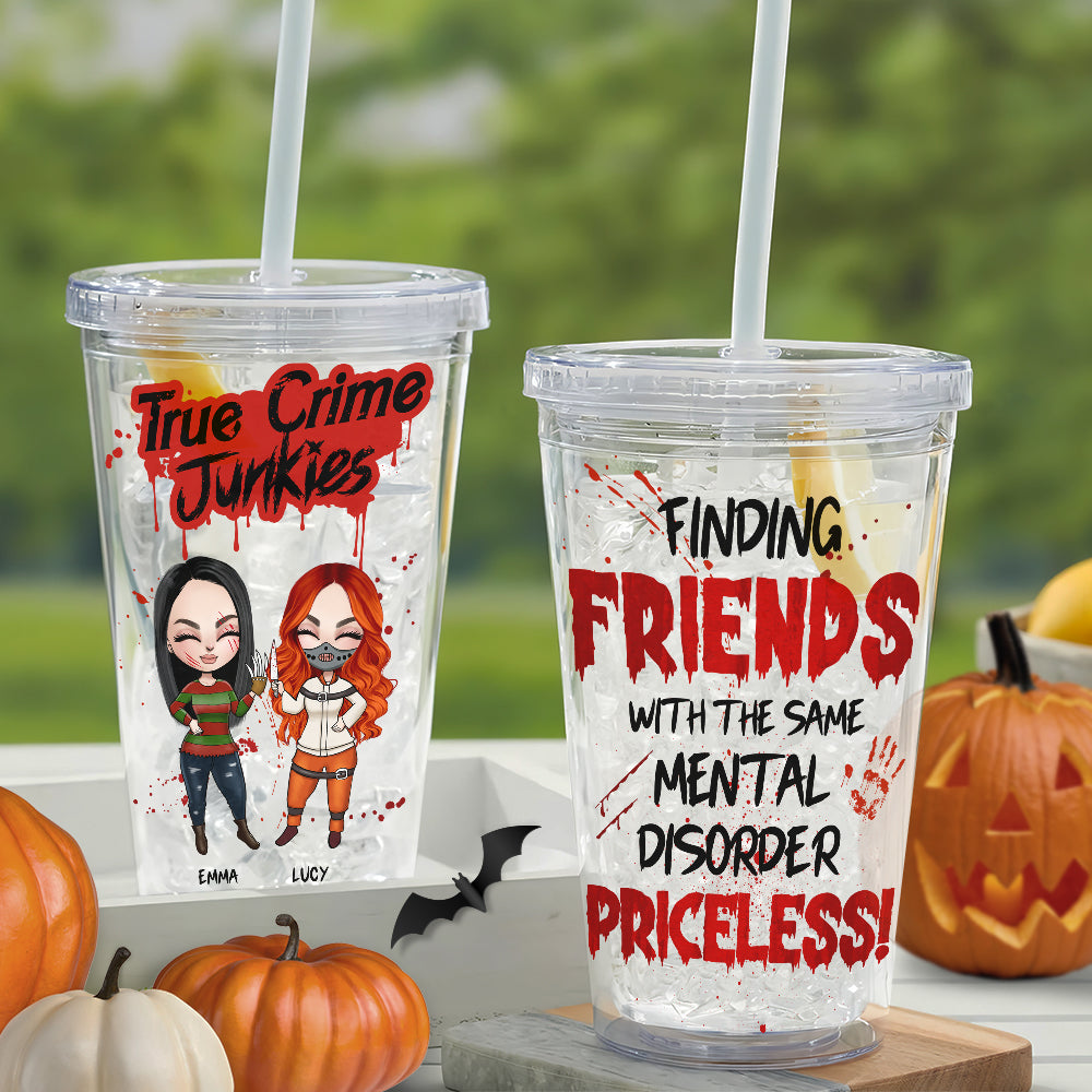 Friends Until We Die - Personalized Acrylic Tumbler With Straw