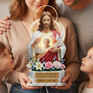 Memorial Heaven With Jesus Light Box - Custom Photo Memorial Gifts 05hudh250626