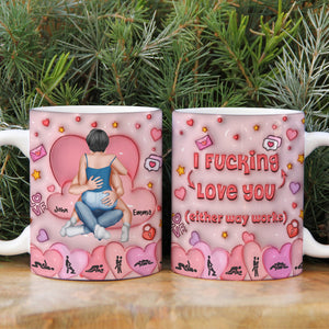 Personalized Gifts For Couple Coffee Mug Naughty Couple 03TOMH041224HH - Coffee Mug - GoDuckee