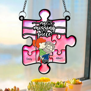 Personalized Gifts For Couple Suncatcher, My Missing Piece 03qhqn101224 - Ornament - GoDuckee