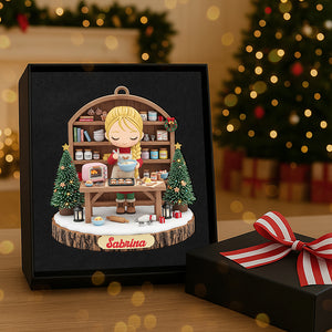 Sweet Baking Girl Acrylic Ornament - Personalized Gifts For Bakers 02PGTA241125 - Ornament - GoDuckee