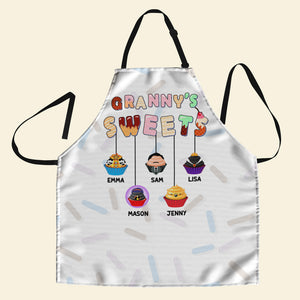 Personalized Gifts For Grandma Aprons Granny's Sweets 01OHMH050224 - Aprons - GoDuckee