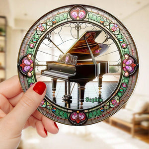 Personalized Gifts For Music Lovers, Piano Suncatcher Ornament 01ACDT040924 - Ornament - GoDuckee