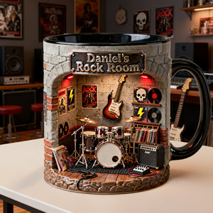 Born To Rock Coffee Mug - Personalized Gifts For Rock Fans 04NALU100226 - Coffee Mug - GoDuckee