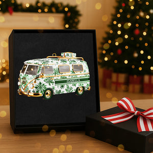 Personalized Gifts For Christmas, Camper Van Toile de Jouy Custom Shape Acrylic Ornament 02pgta031025 - Ornament - GoDuckee