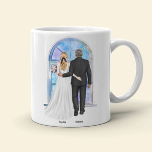 Of All The Walks This Is My Favorite, Personalized Coffee Mug, Dad Escorting Bride, Gift For Dad - Coffee Mug - GoDuckee