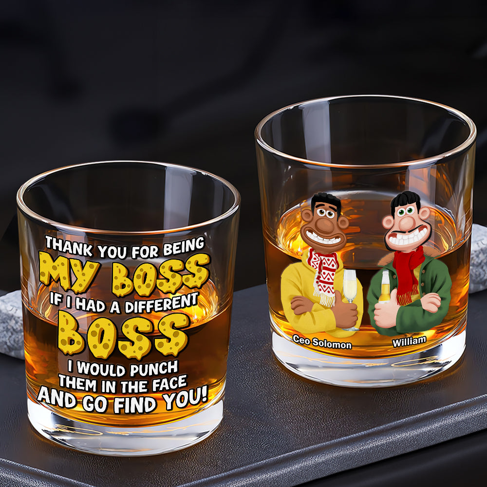 Personalized Funny Gifts For Boss Whiskey Glass 05tgtn120225pa - Whiskey Glass - GoDuckee