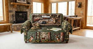 Deer Hunting Quilted Sofa Cover - Personalized Gifts For Hunters 01kimg290126 - Sofa Cover - GoDuckee
