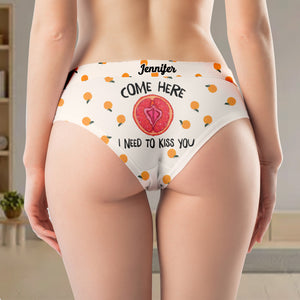 Persnalized Gift For Couple Women's Briefs I Need To Kiss You - Boxers & Briefs - GoDuckee
