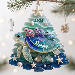 Turtle Grandma Acrylic Ornament - Personalized Gifts For Christmas 07nalu010826